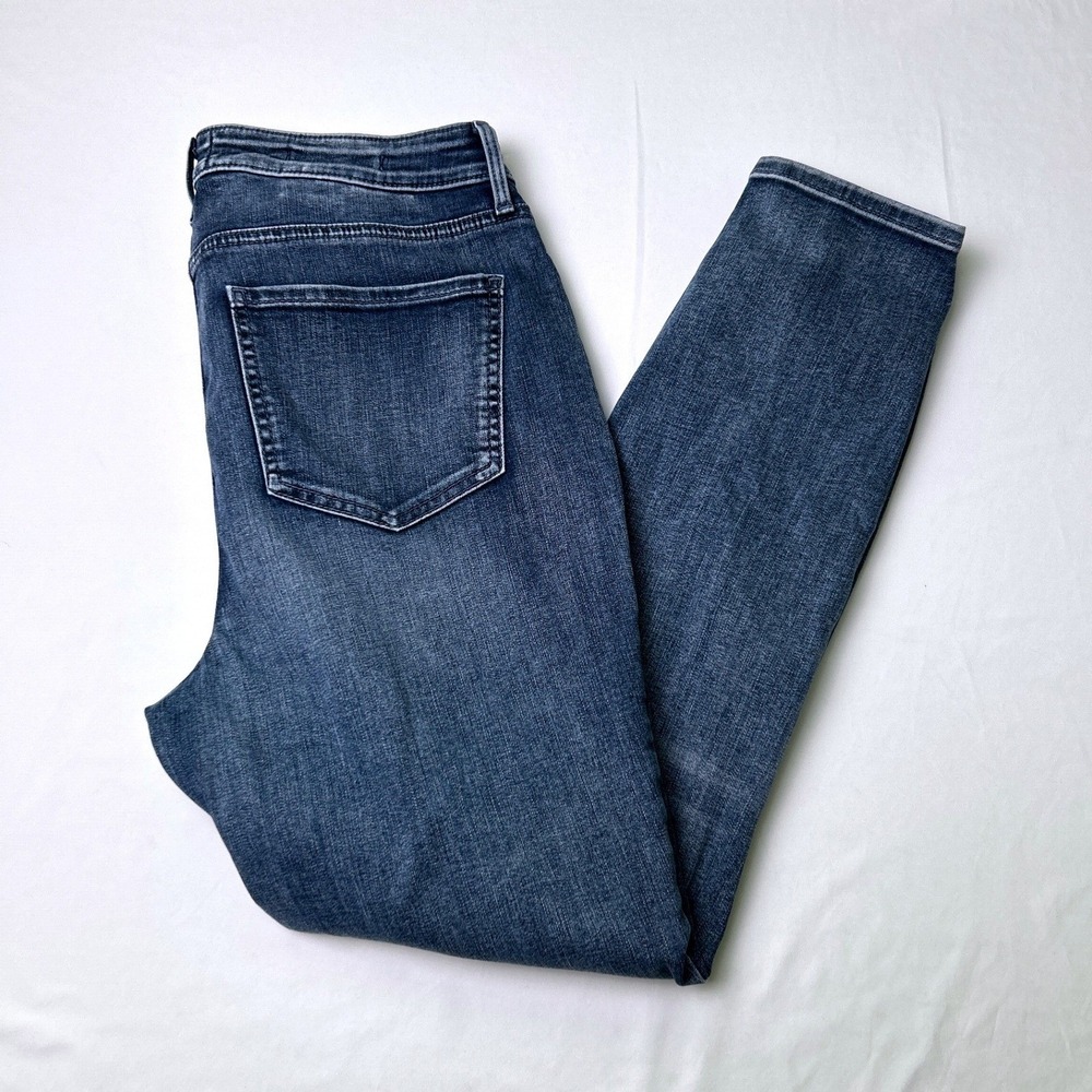 NYDJ Womens Mid Rise Ami Skinny Lift Tuck Cool Embrace Jeans Size 6 Blue Stretch